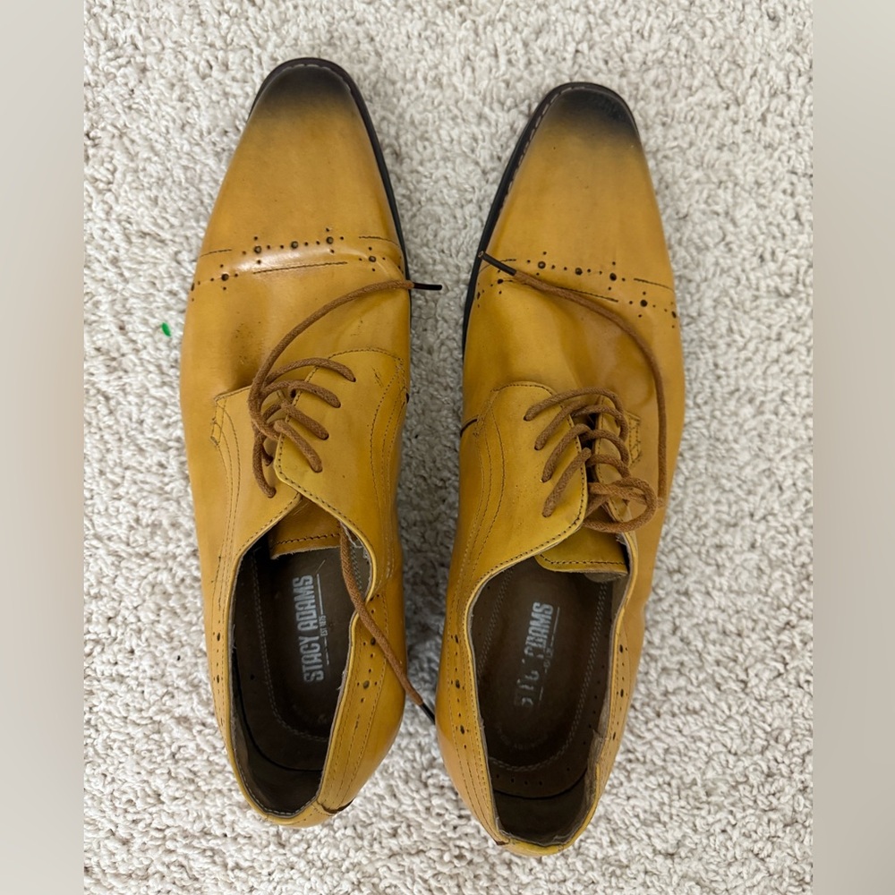 Stacy Adams Men's Mustard Oxford Shoes